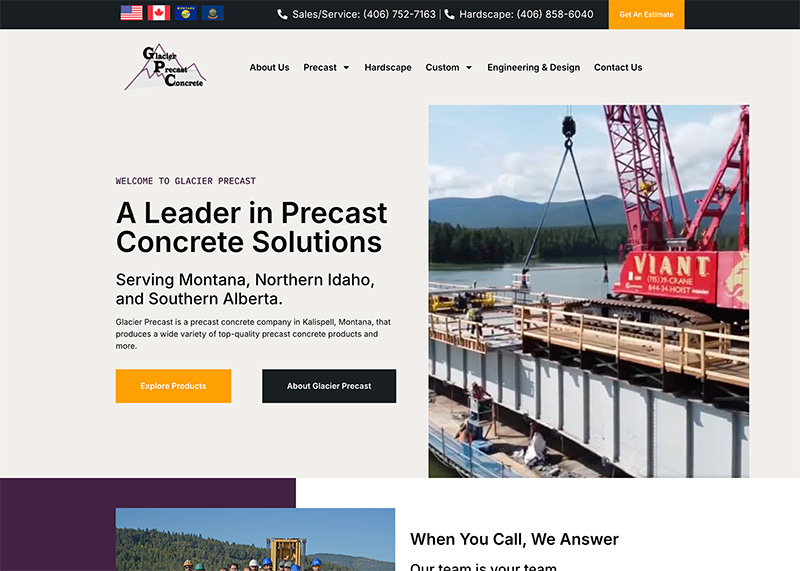 Leading Precast Concrete Company in Montana
